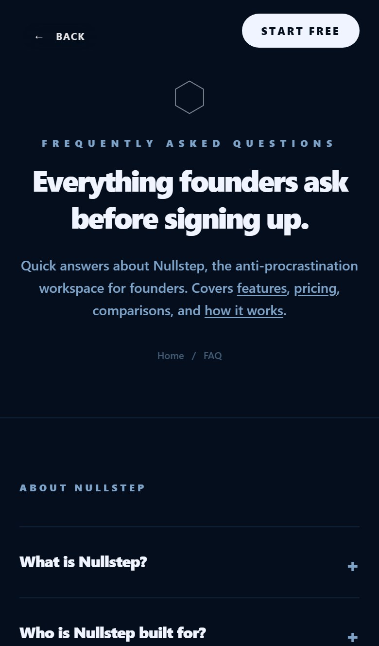 Long FAQ, still scannable